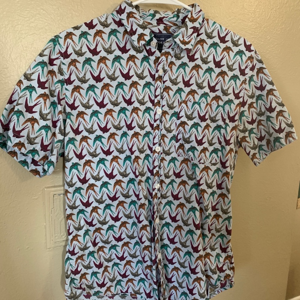 Top Man Bird Button Up